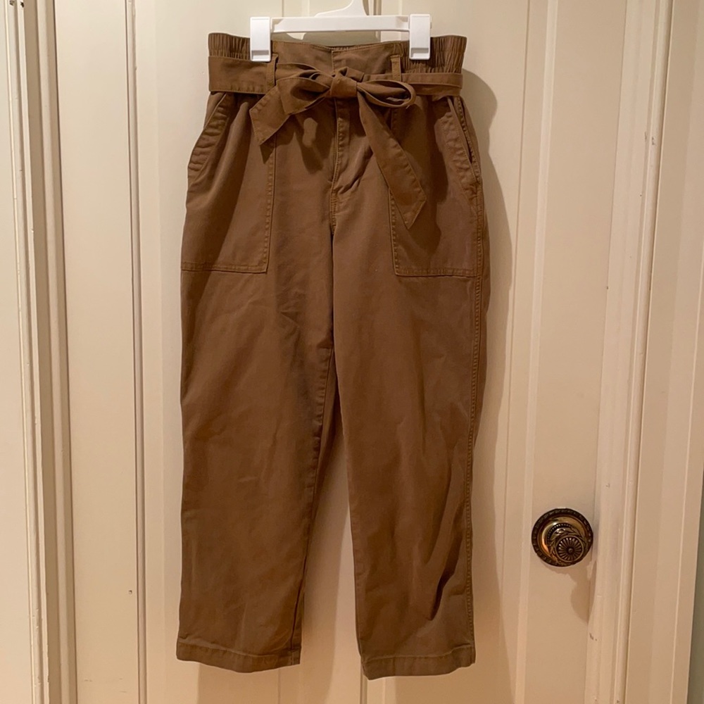 Cabi Paper-bag Waist Cropped Pants